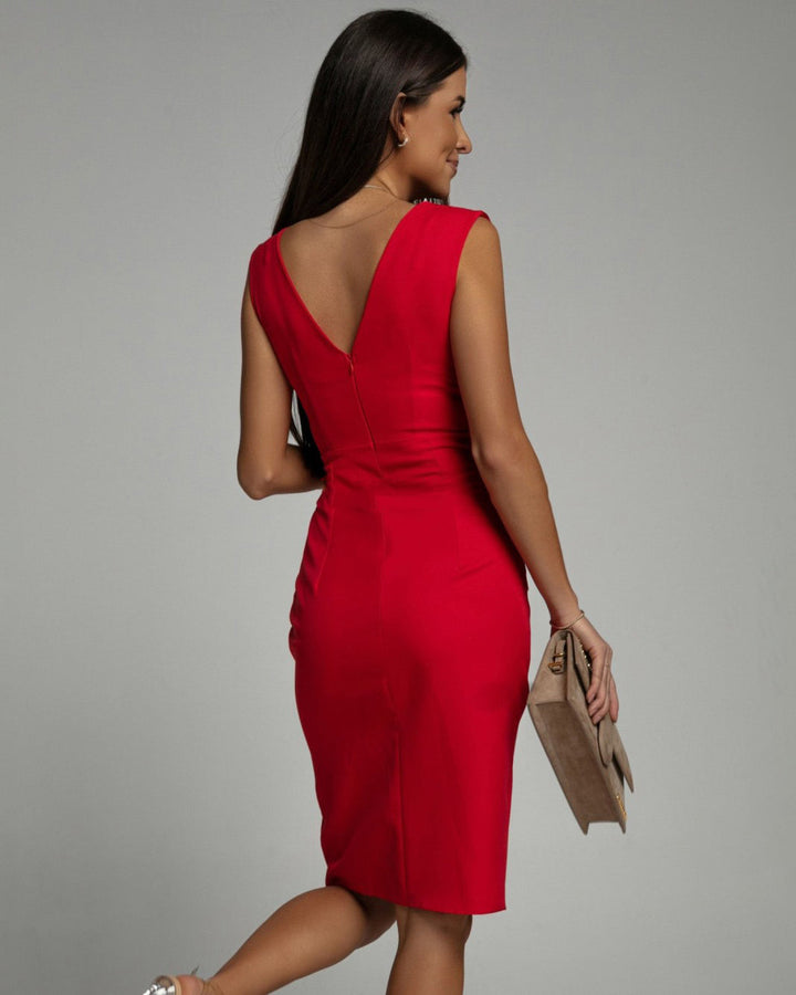 Adrienne™ — Elegant Draped Dress with Sculpted Silhouette