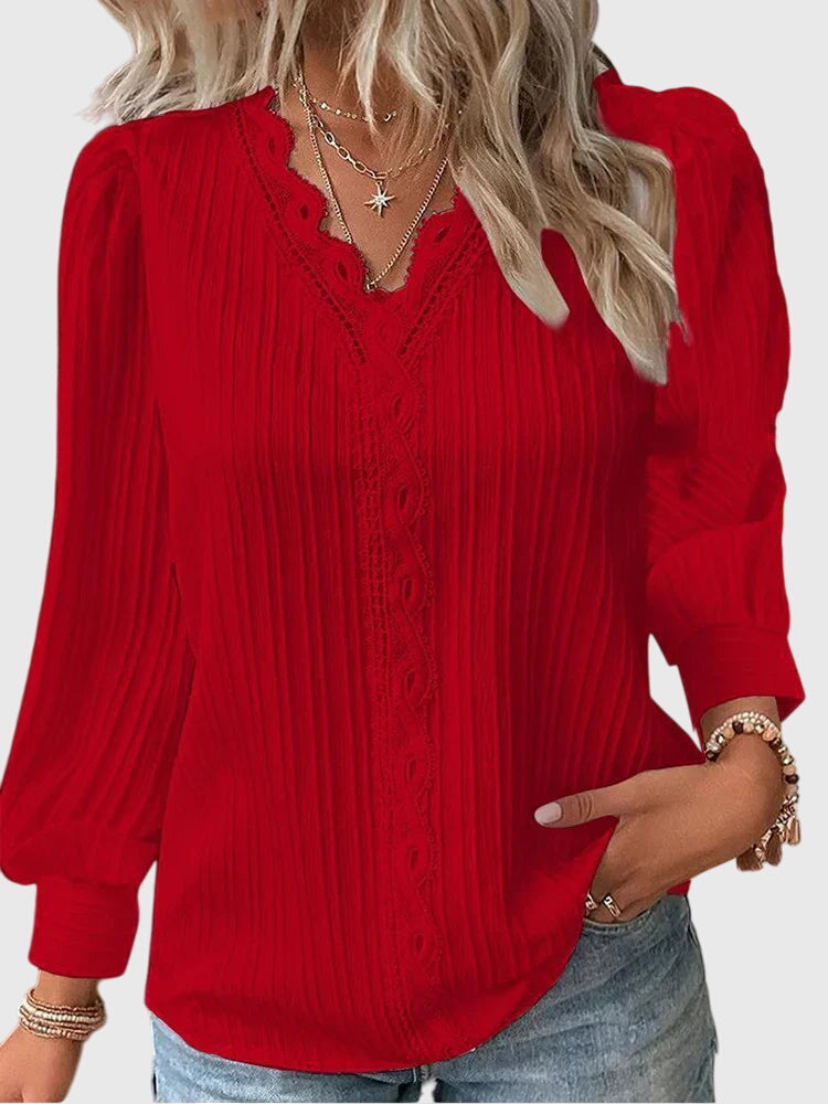 Andrea | Elegant Pullover Blouse