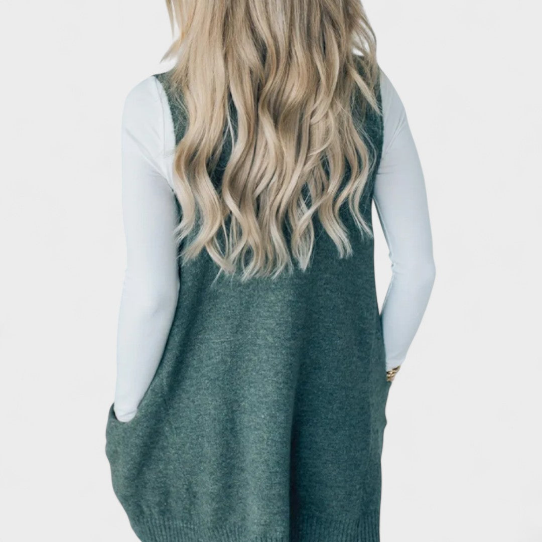 Roberta - Chaleco de punto acogedor