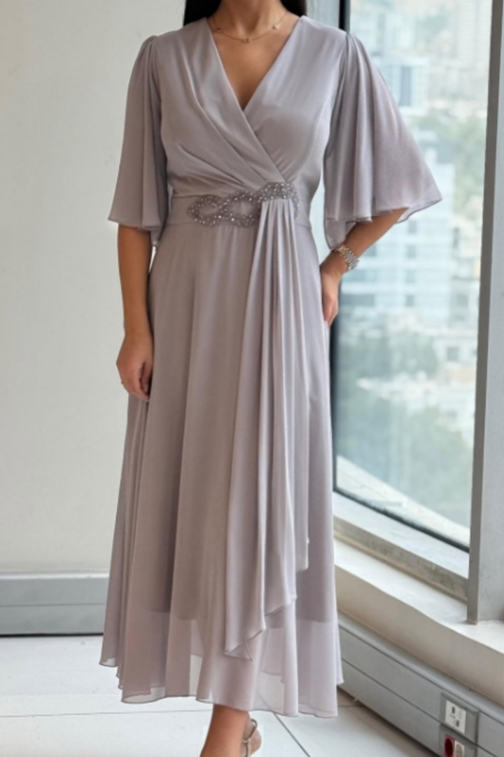 ELMA – Elegant Flowing Midi Dress