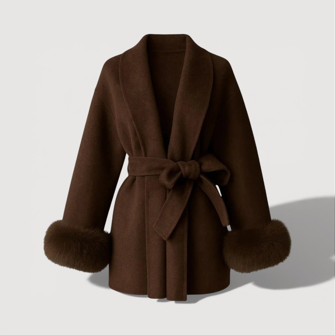 JULIA – BELTED WRAP COAT