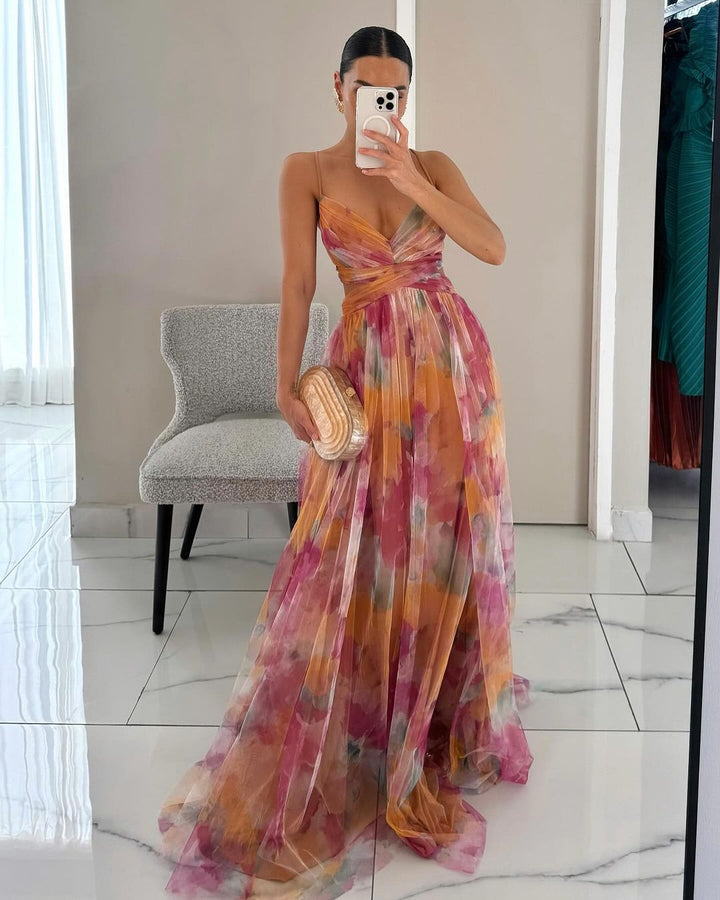 Giselle – Floral Print Maxi Dress