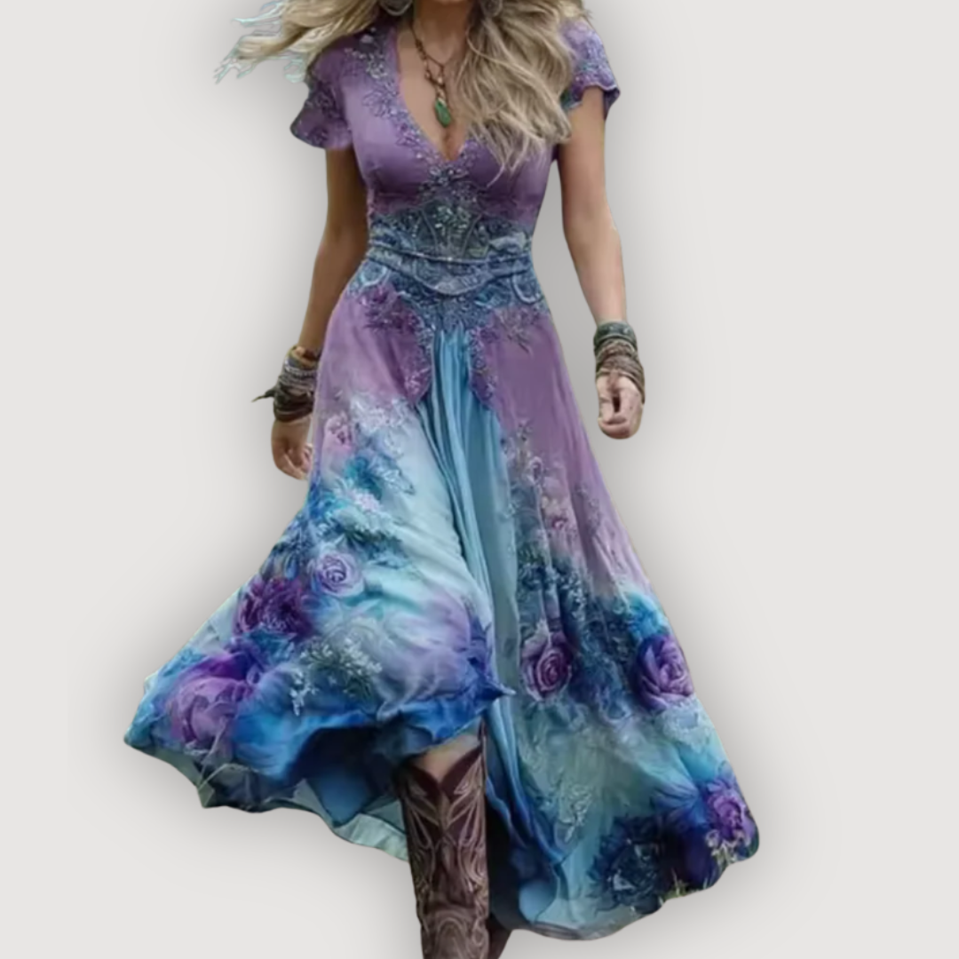 ALINA – BOHO MAXI DRESS