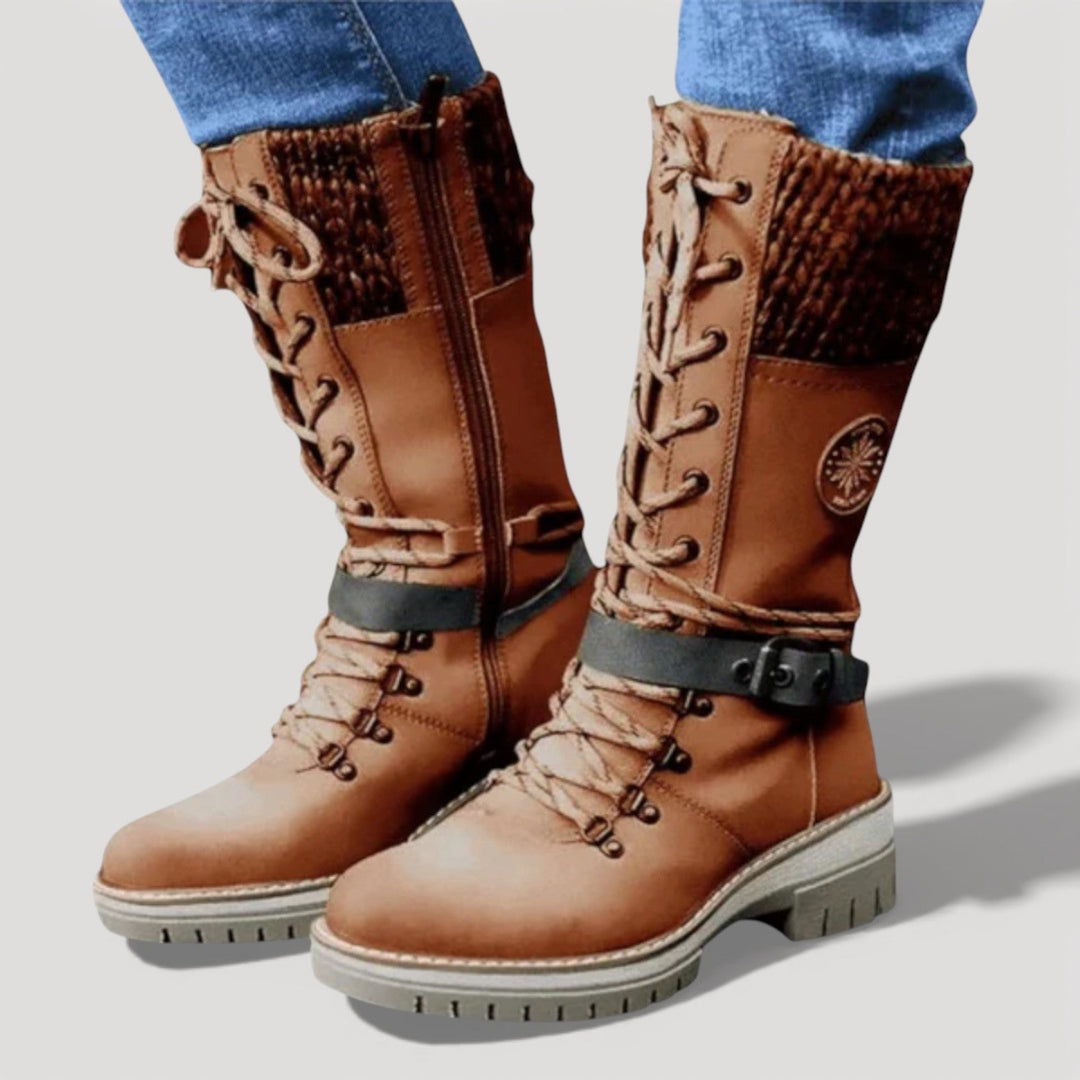 FARAH – WINTER LACE-UP BOOTS