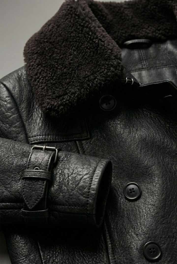 Teodora - Abrigo Elegante de cuero