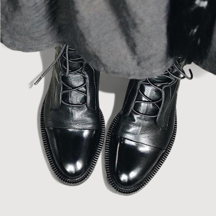 ELAINE – LACE-UP ANKLE BOOTS