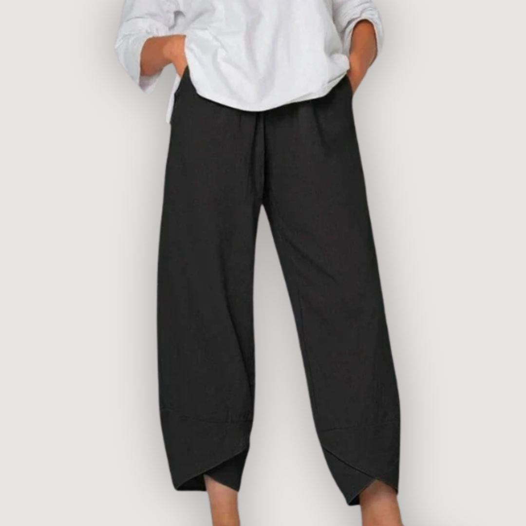 ZARA – RELAXED LINEN TROUSERS