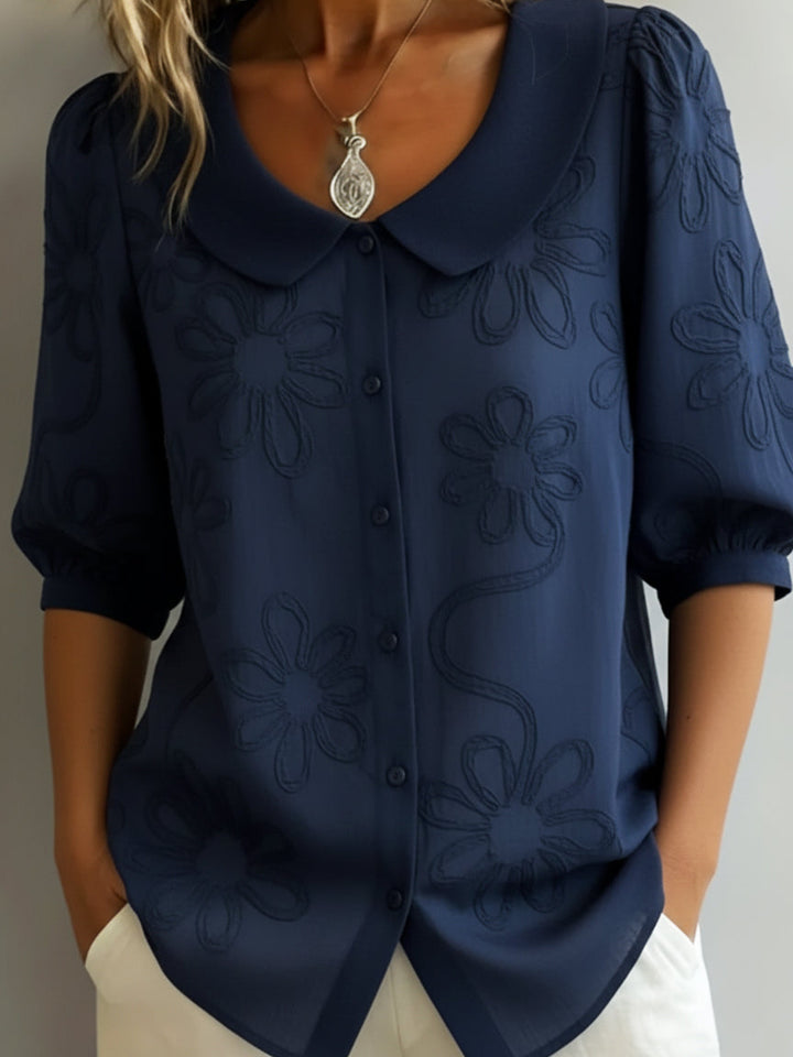 Aurélie™ — Elegant Floral Lightweight Blouse