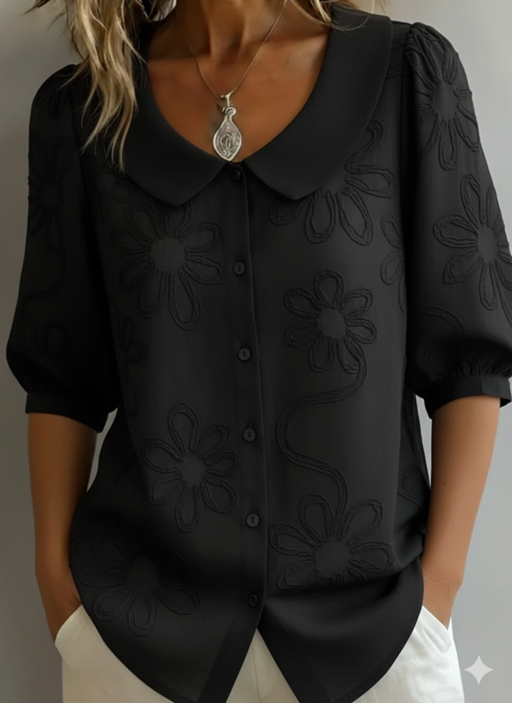 Aurélie™ — Elegant Floral Lightweight Blouse