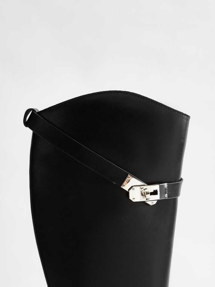 Damiana - Botas altas con hebilla hasta la rodilla