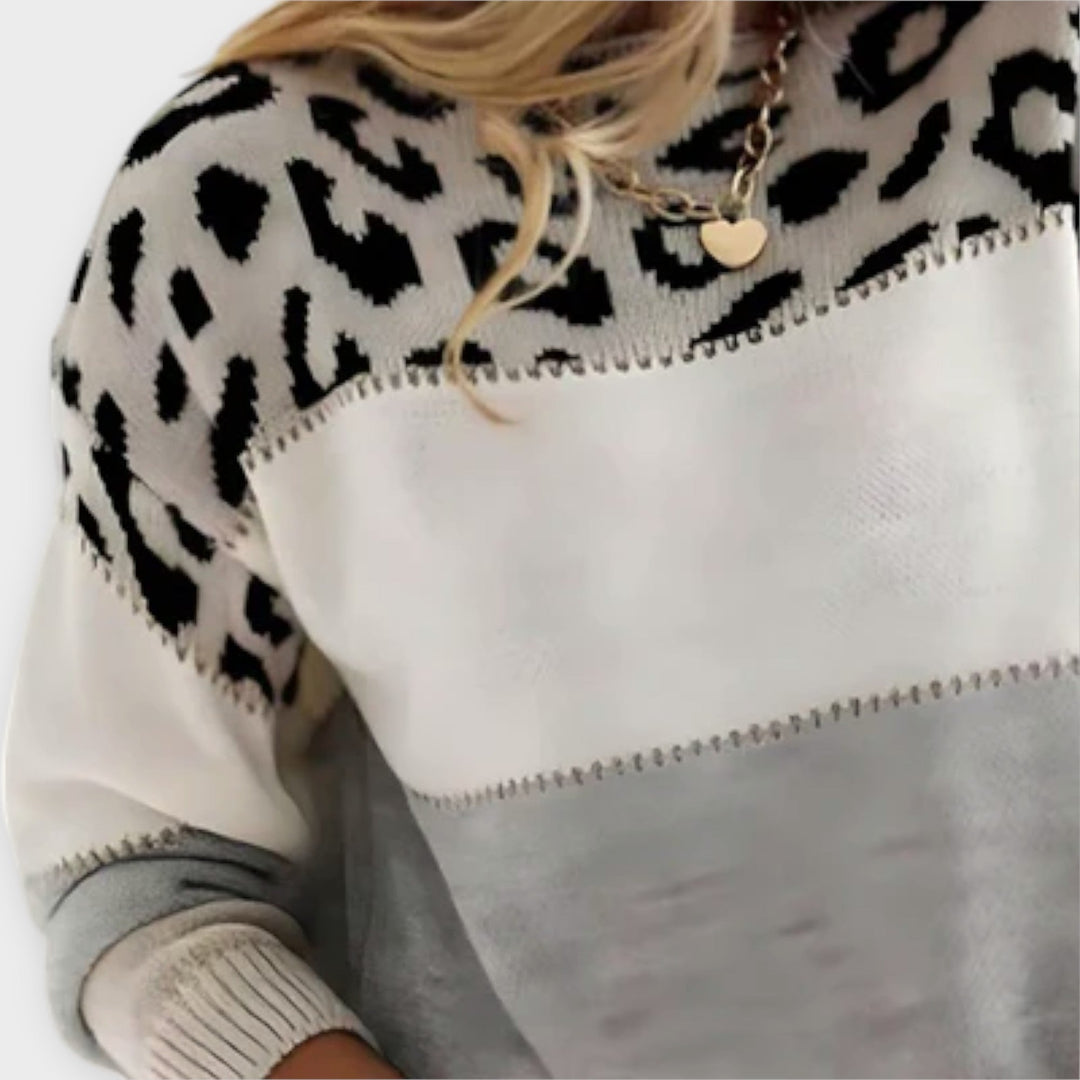 Maravilla - Camiseta relajada con estampado de leopardo