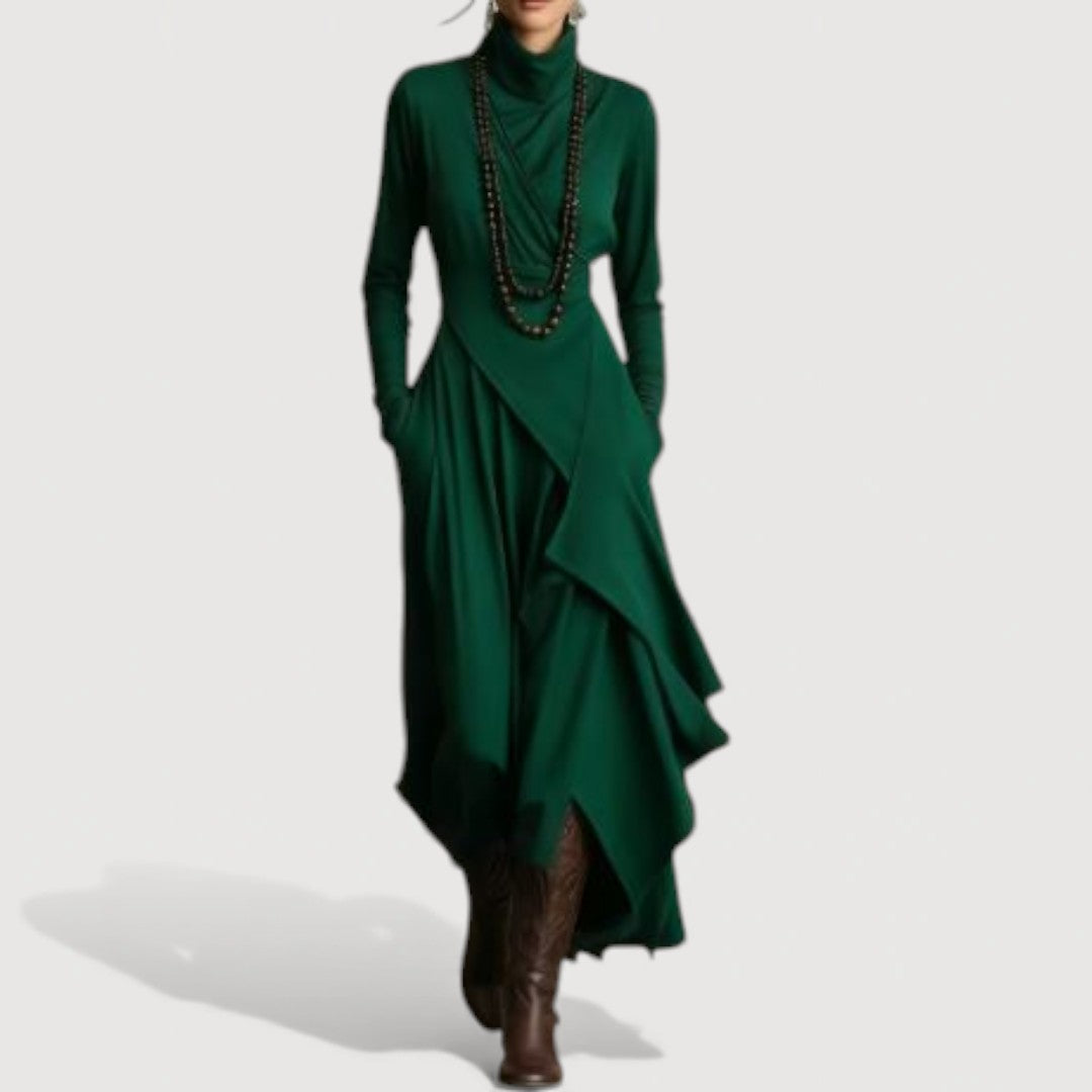 SALLIE – DRAPED MAXI DRESS