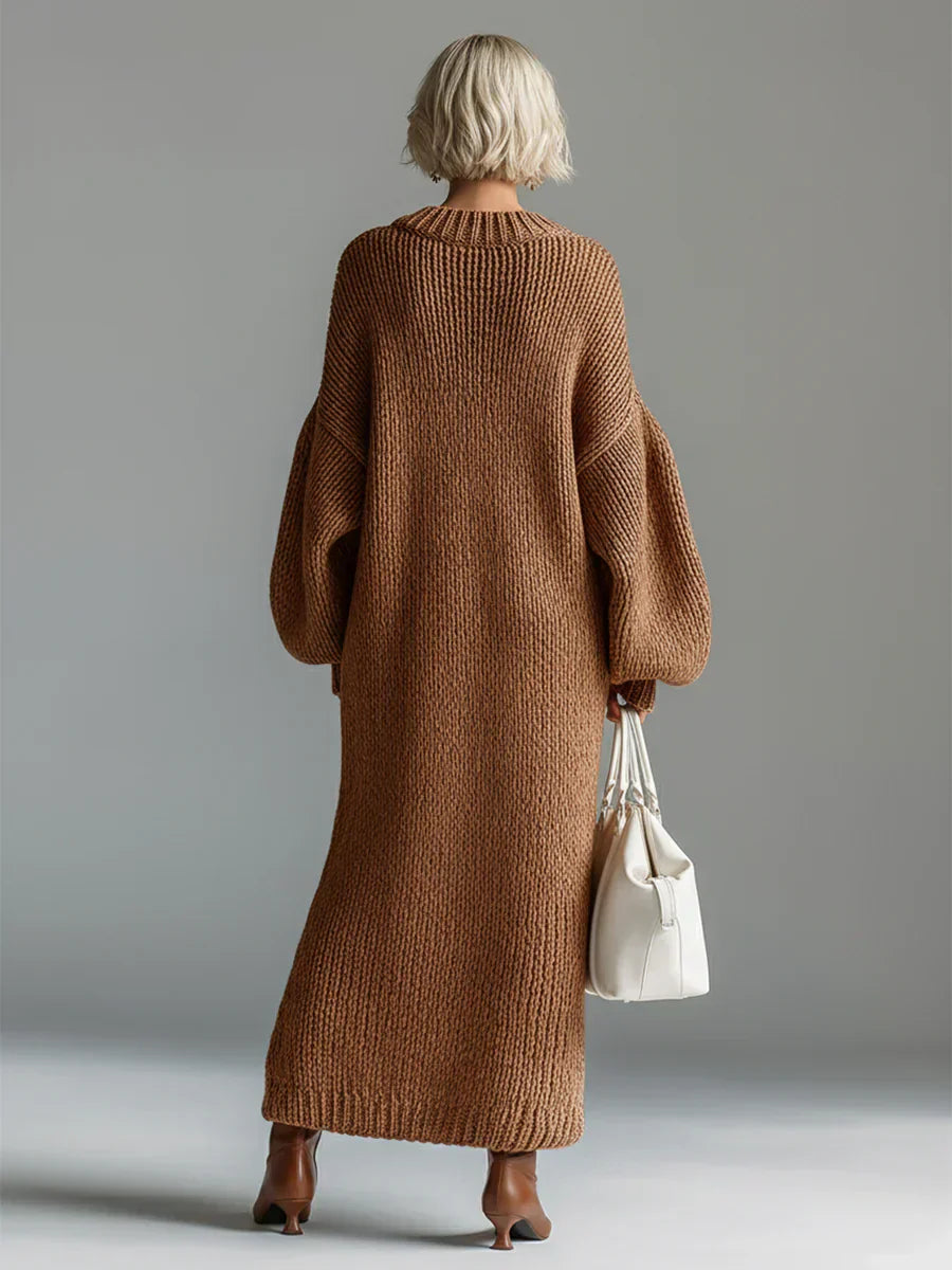 Zoria | Vestido largo sin esfuerzo con volumen moderno