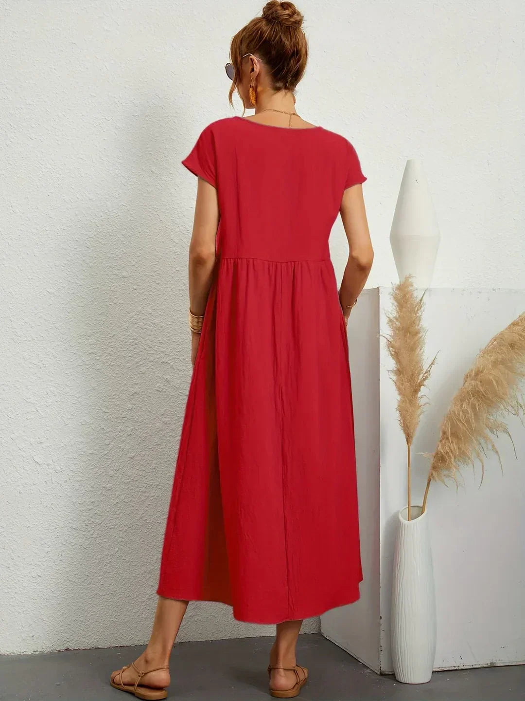 Gabrielle™ — Elegant Flowing Midi Dress