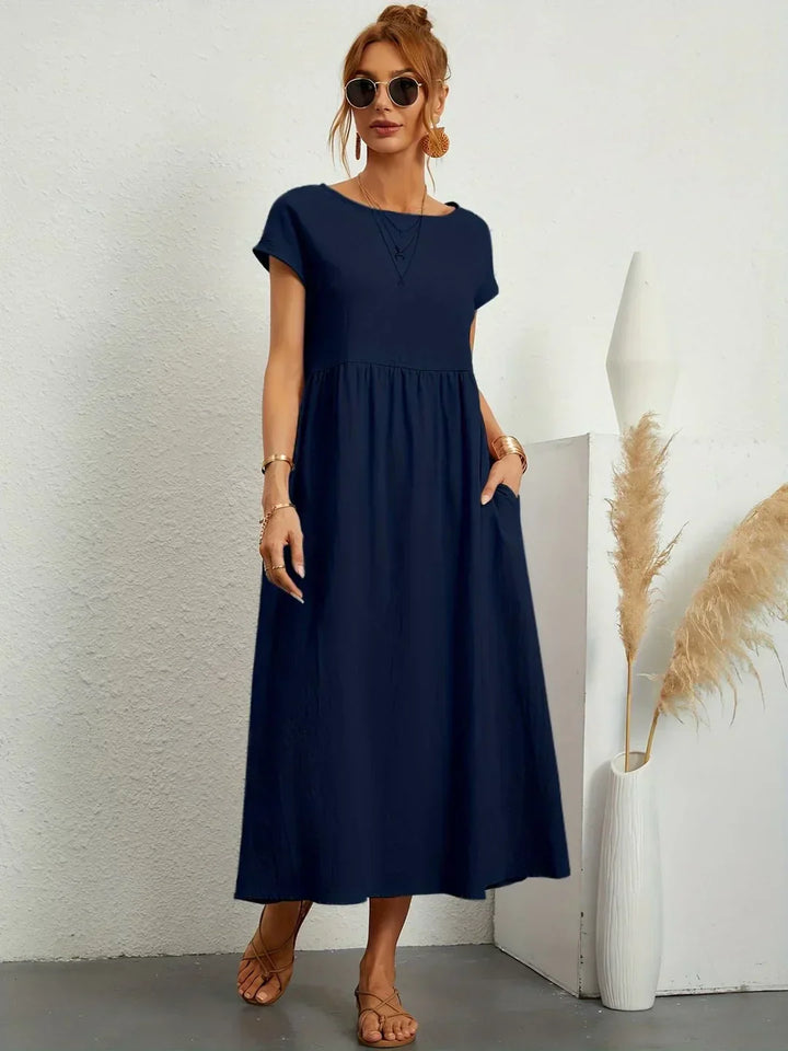 Gabrielle™ — Elegant Flowing Midi Dress