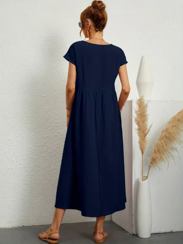 Gabrielle™ — Elegant Flowing Midi Dress