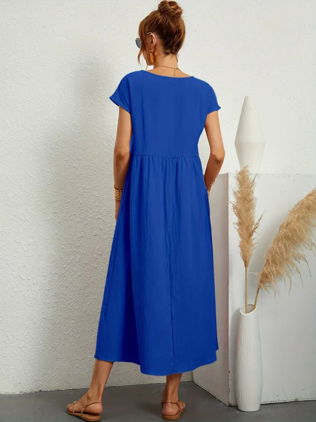 Gabrielle™ — Elegant Flowing Midi Dress