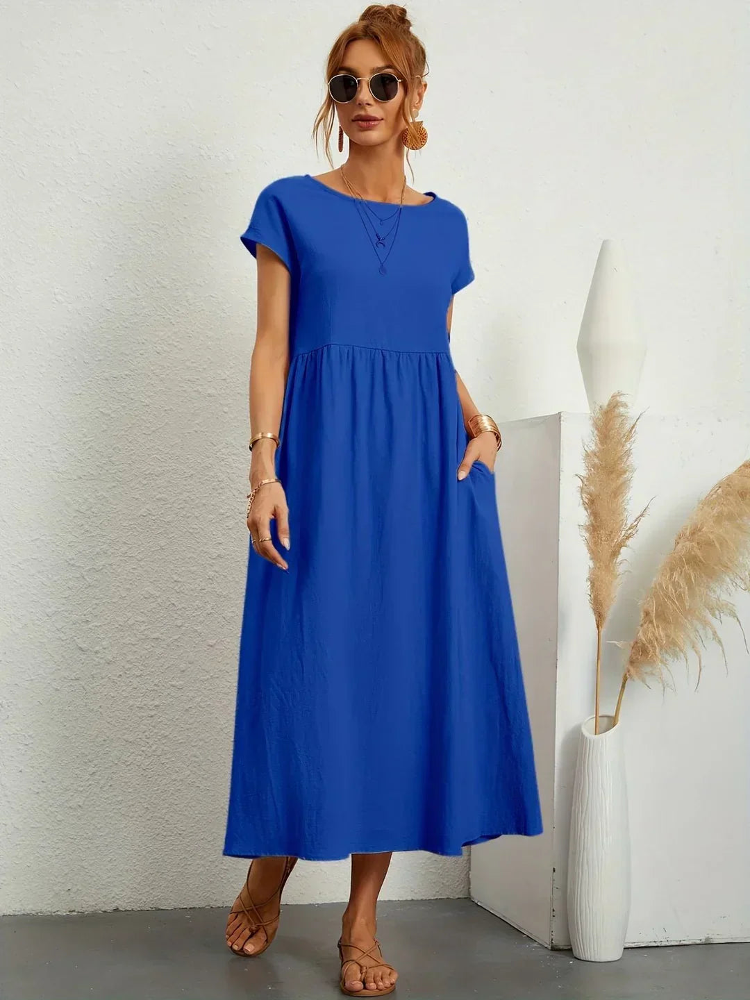 Gabrielle™ — Elegant Flowing Midi Dress