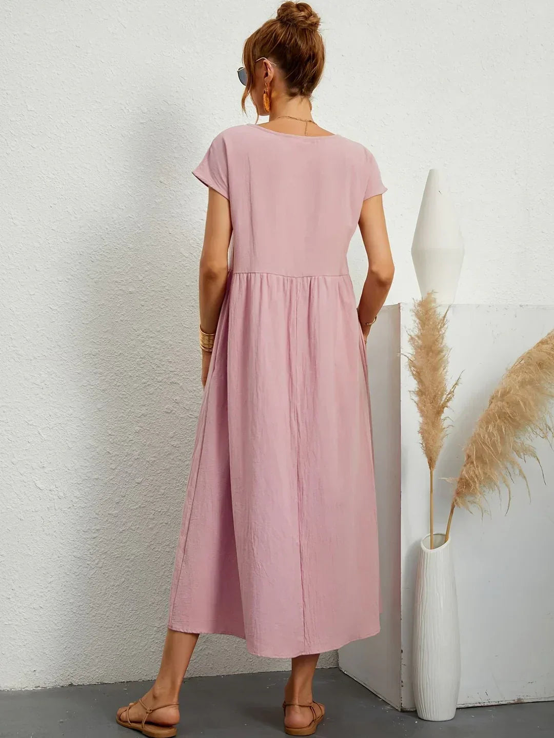 Gabrielle™ — Elegant Flowing Midi Dress