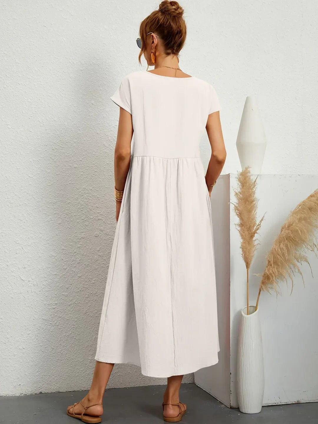 Gabrielle™ — Elegant Flowing Midi Dress