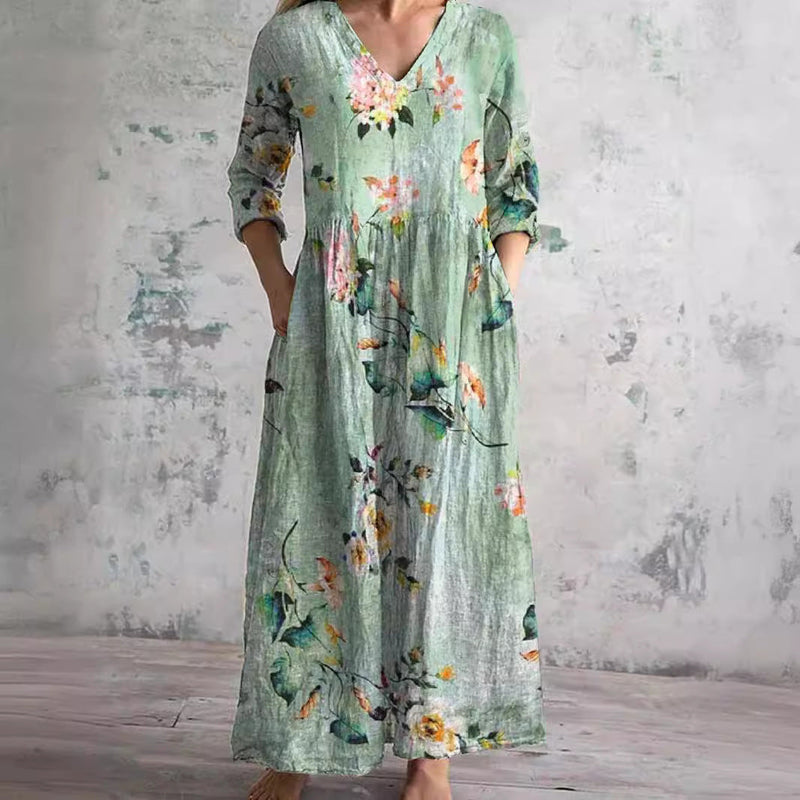 Saule - Floral Summer Maxi Dress