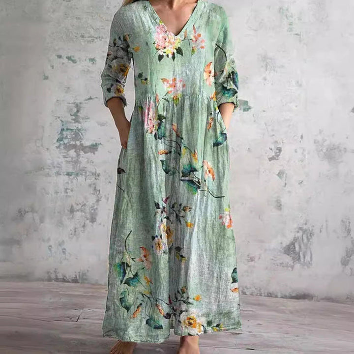 Saule - Floral Summer Maxi Dress
