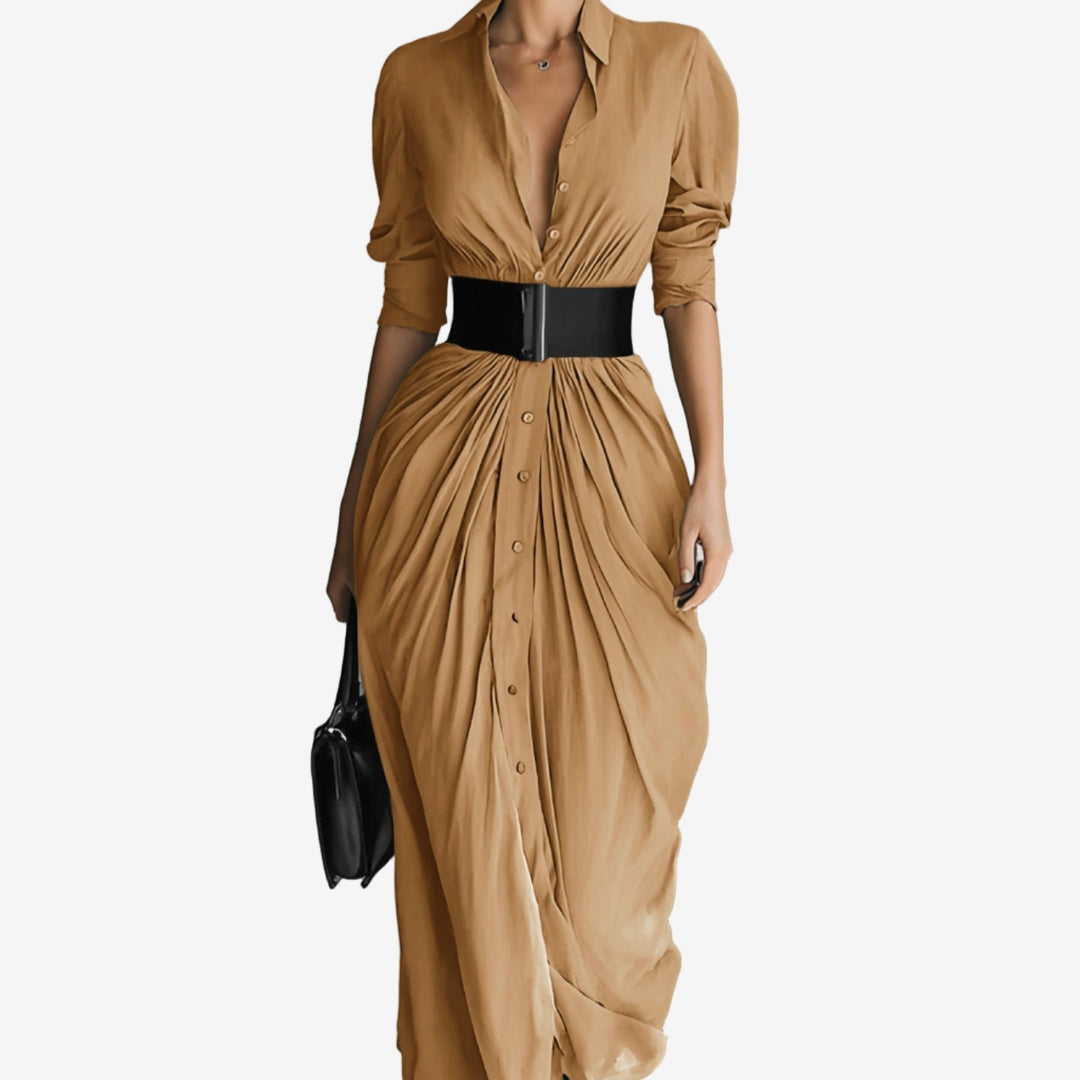 Coral - Bata de Manga Larga