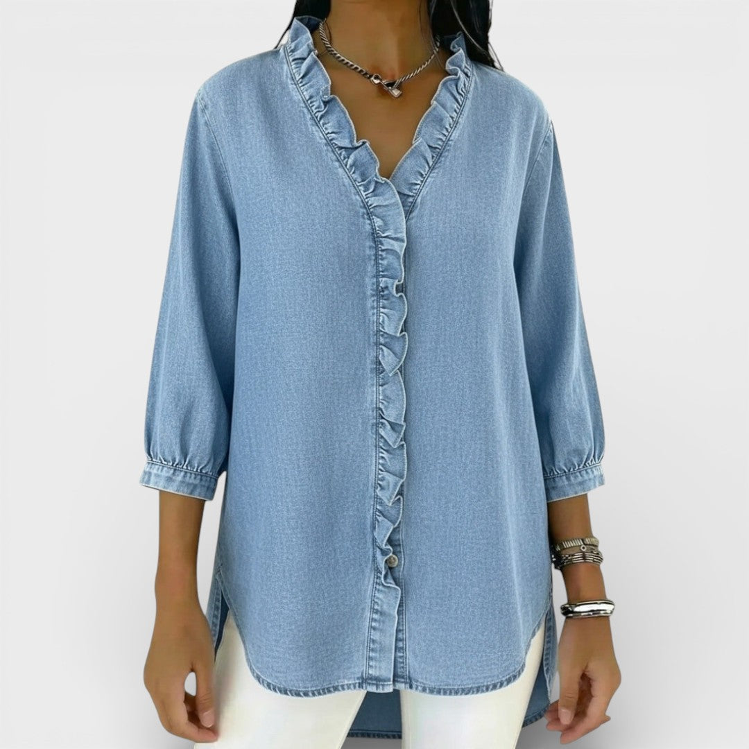 Heather | Elegant Ruffled Blouse