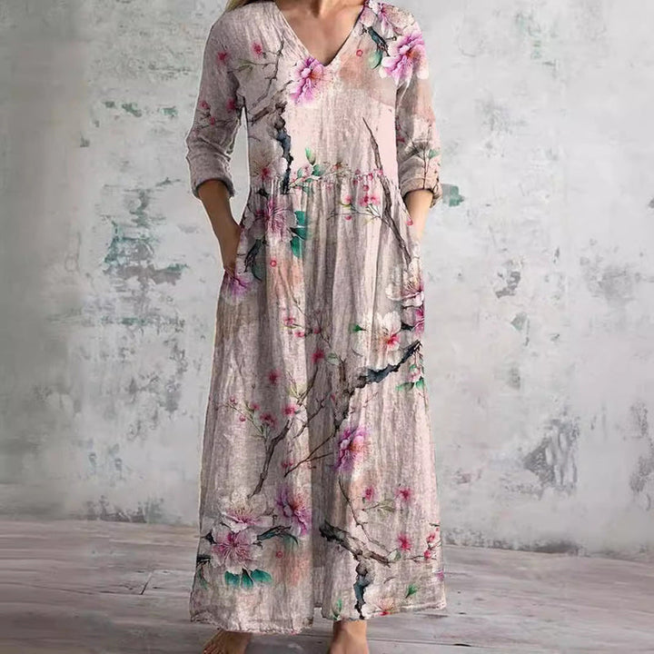Saule - Floral Summer Maxi Dress