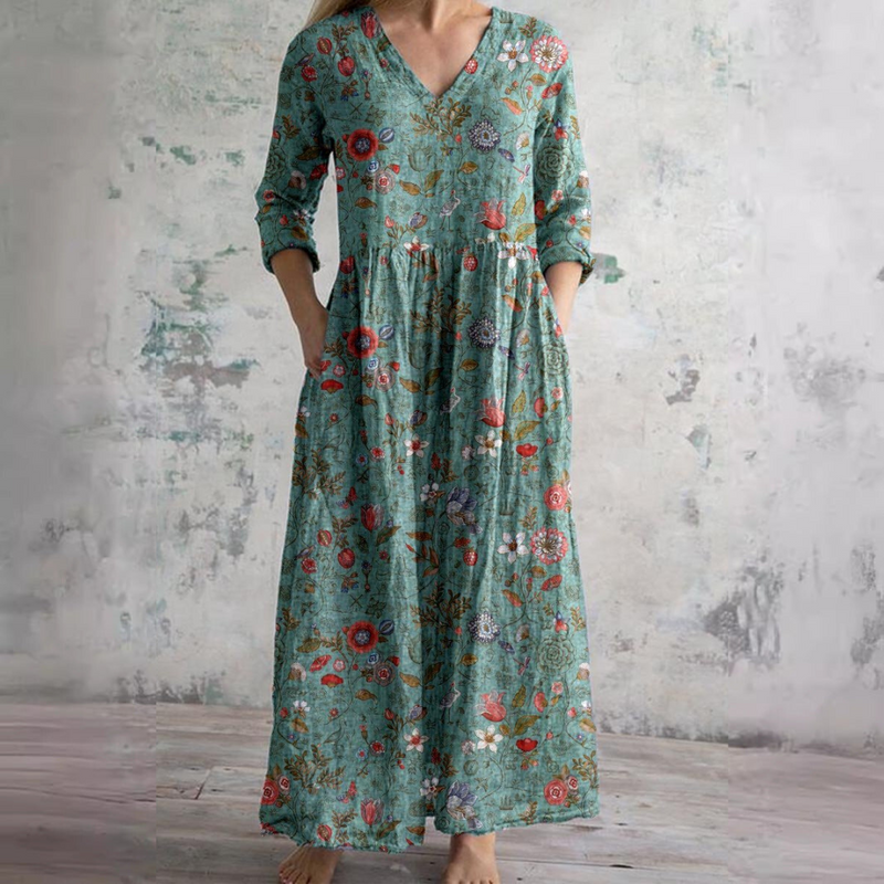 Saule - Floral Summer Maxi Dress
