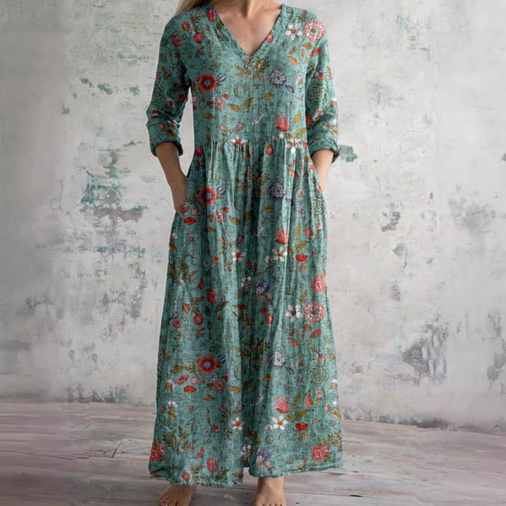 Saule - Floral Summer Maxi Dress