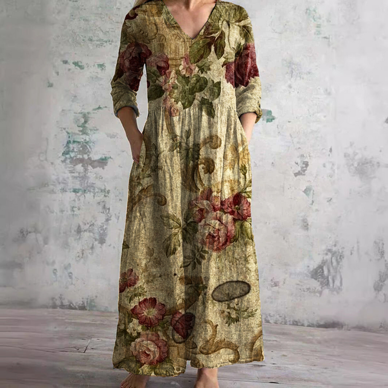 Saule - Floral Summer Maxi Dress