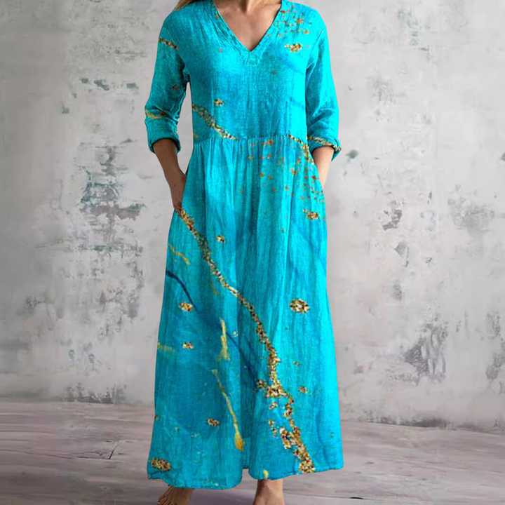 Saule - Floral Summer Maxi Dress