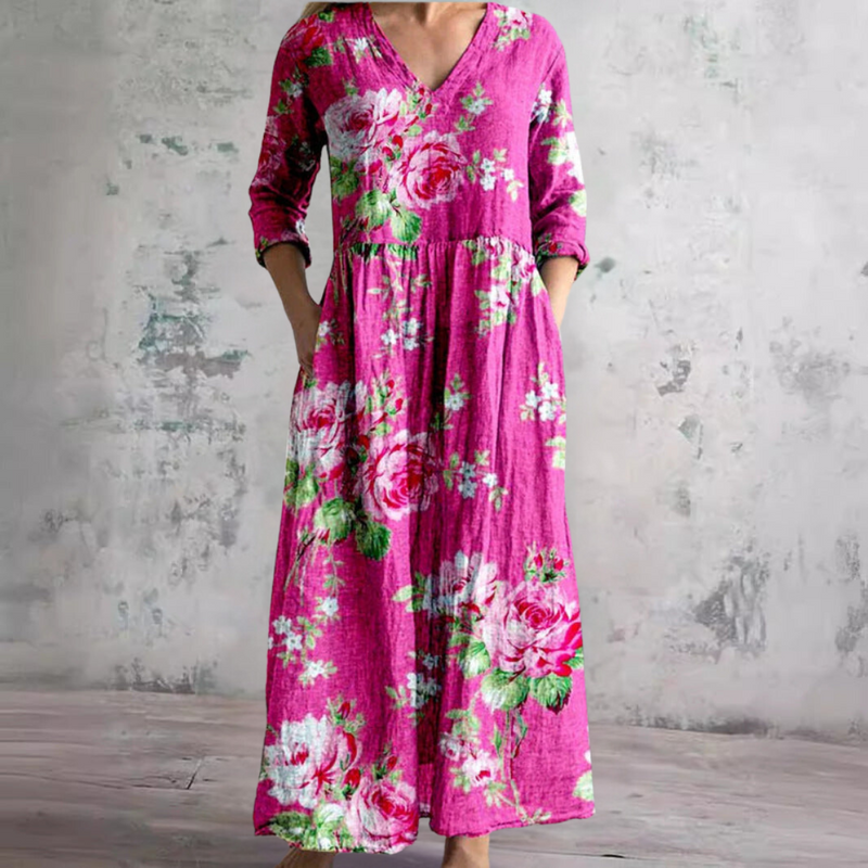 Saule - Floral Summer Maxi Dress