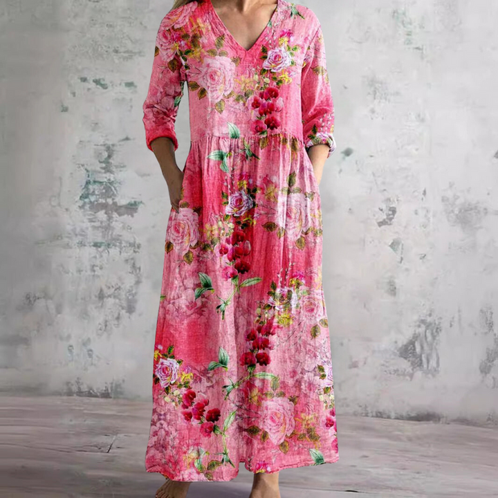 Saule - Floral Summer Maxi Dress