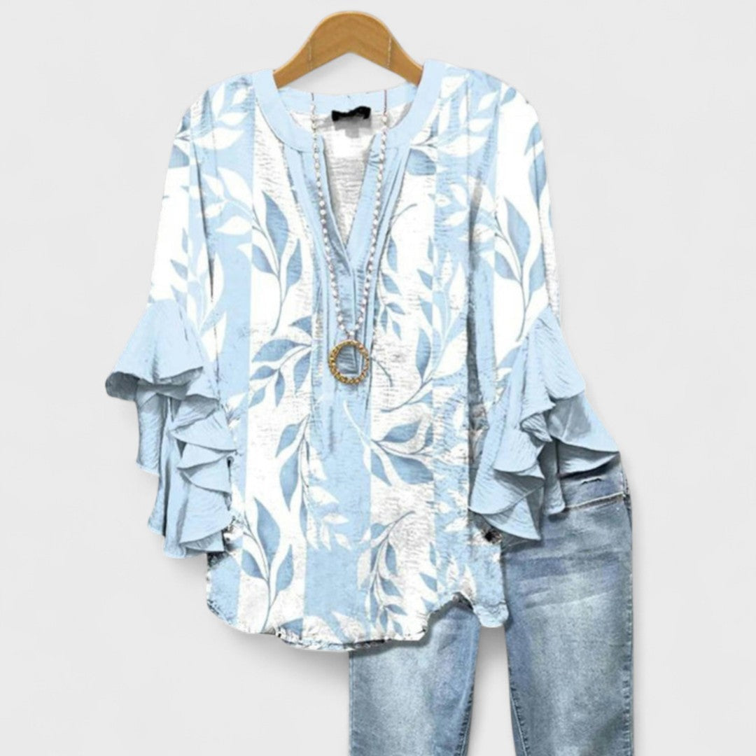 MARIBEL – FLOWY RUFFLE TOP