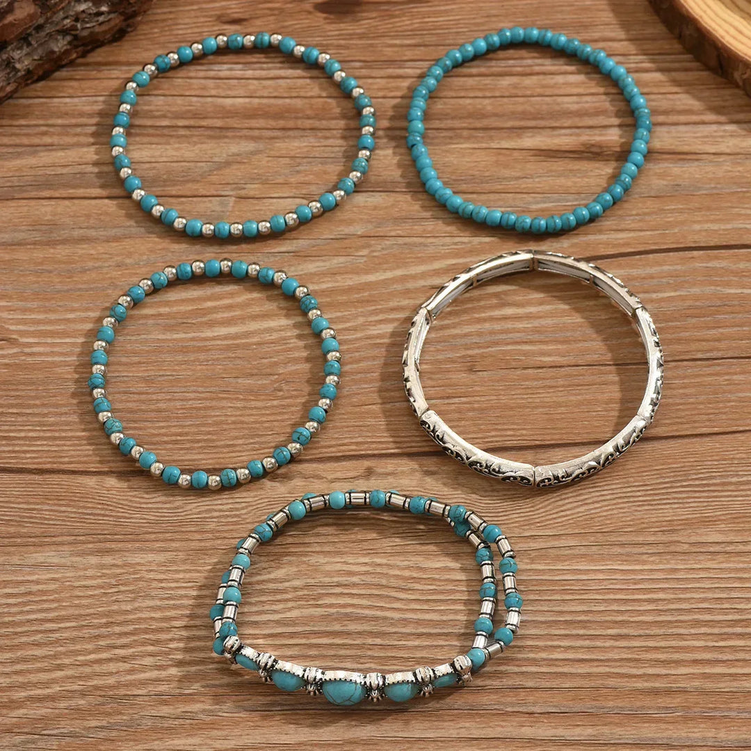 Maëlys™ — Refined Turquoise Multi-Layer Bracelet
