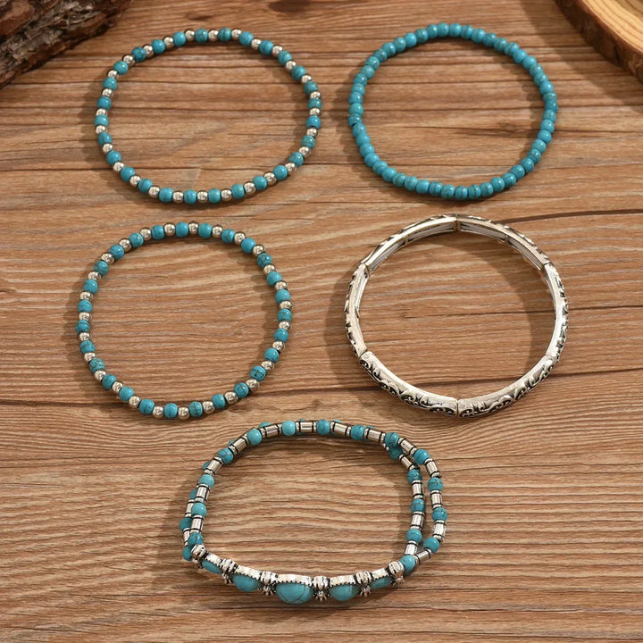 Maëlys™ — Refined Turquoise Multi-Layer Bracelet
