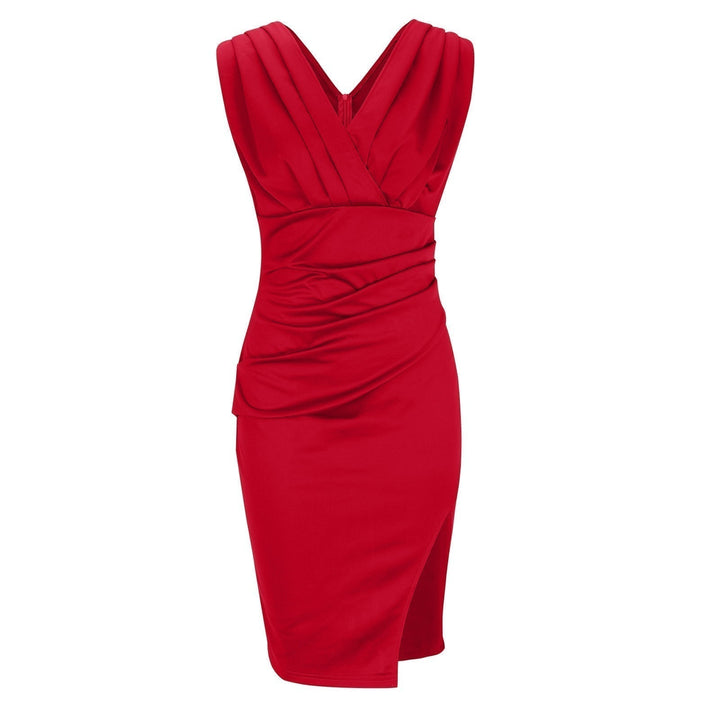 Adrienne™ — Elegant Draped Dress with Sculpted Silhouette