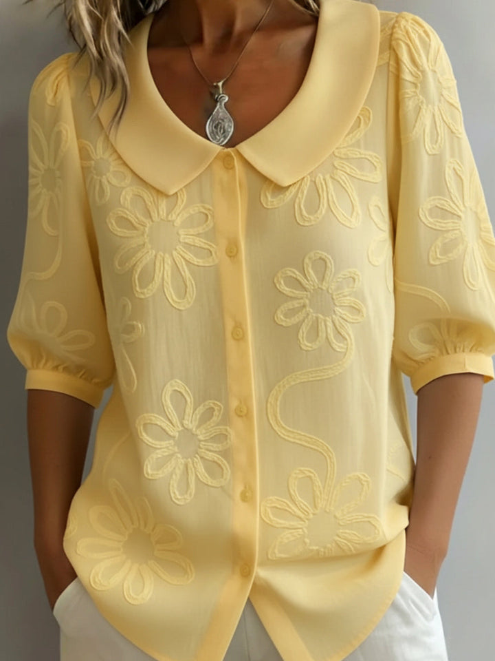 Aurélie™ — Elegant Floral Lightweight Blouse