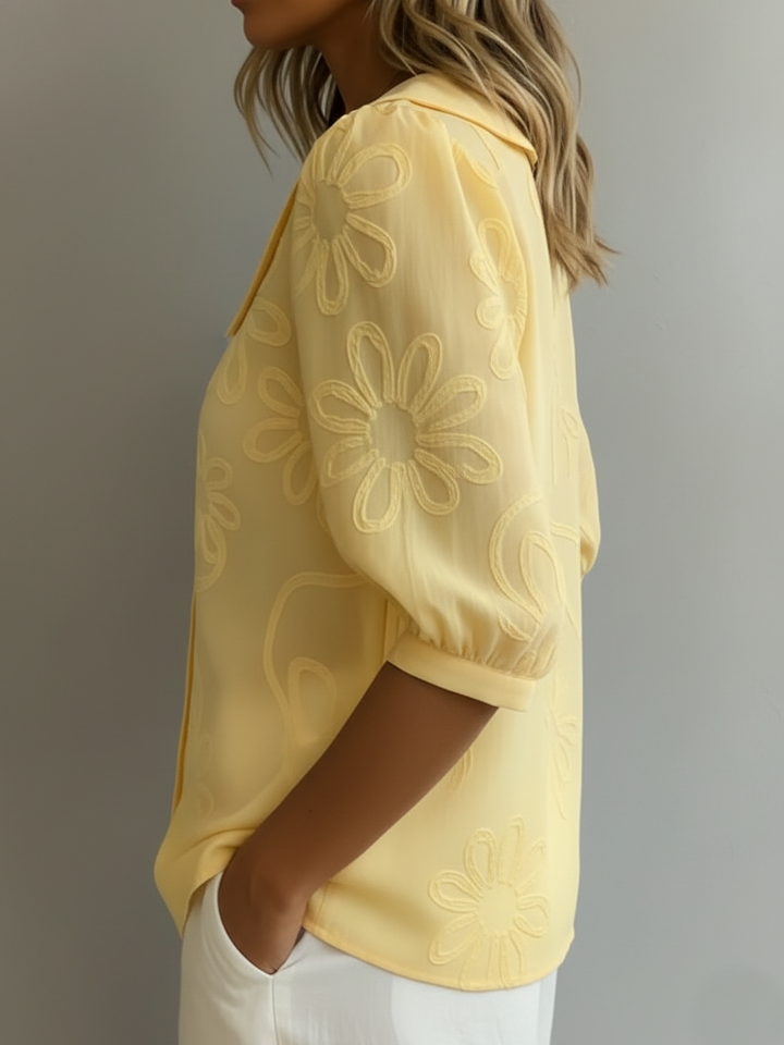 Aurélie™ — Elegant Floral Lightweight Blouse