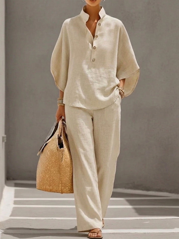 Mariel – Elegant Lightweight Wide-Leg Co-Ord Set