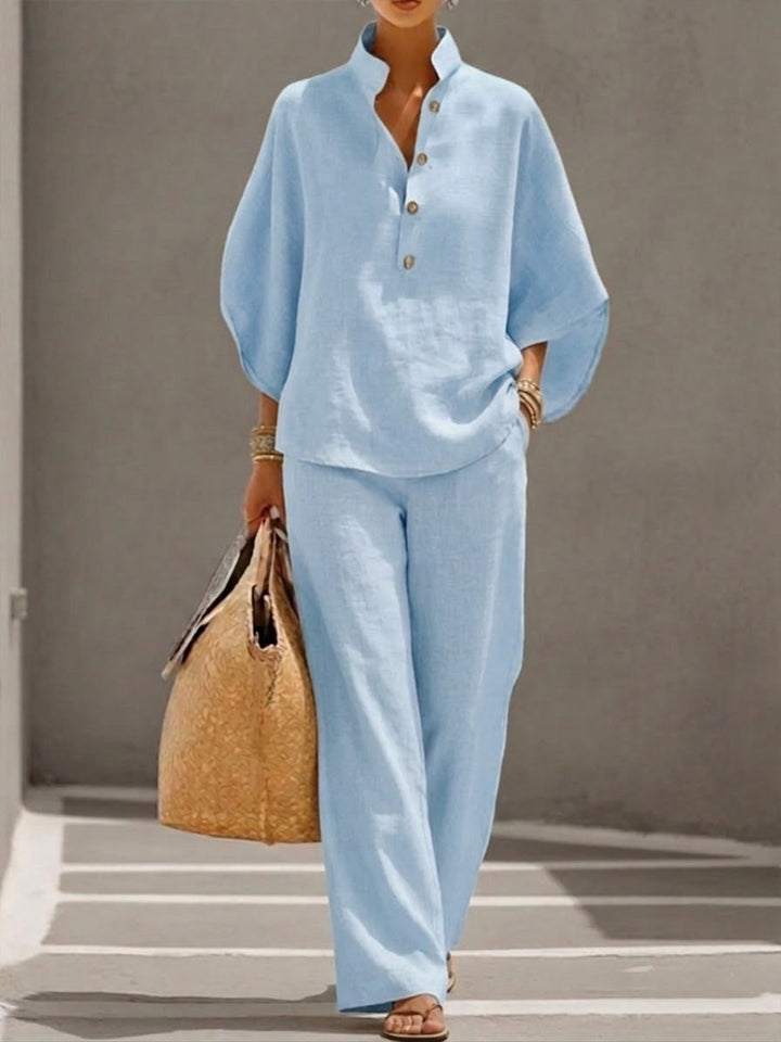 Mariel – Elegant Lightweight Wide-Leg Co-Ord Set