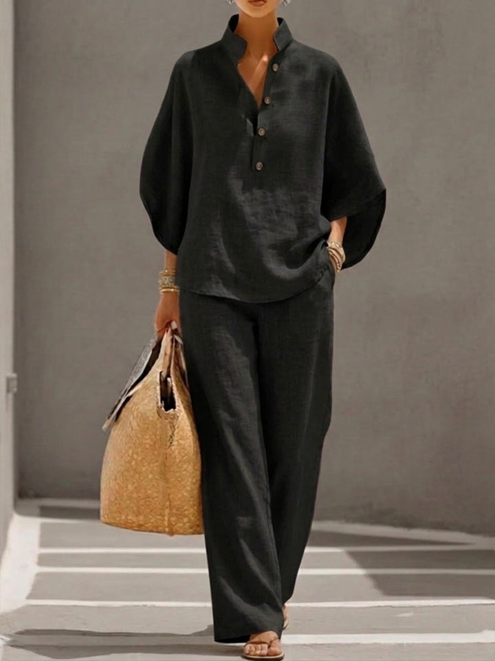 Mariel – Elegant Lightweight Wide-Leg Co-Ord Set