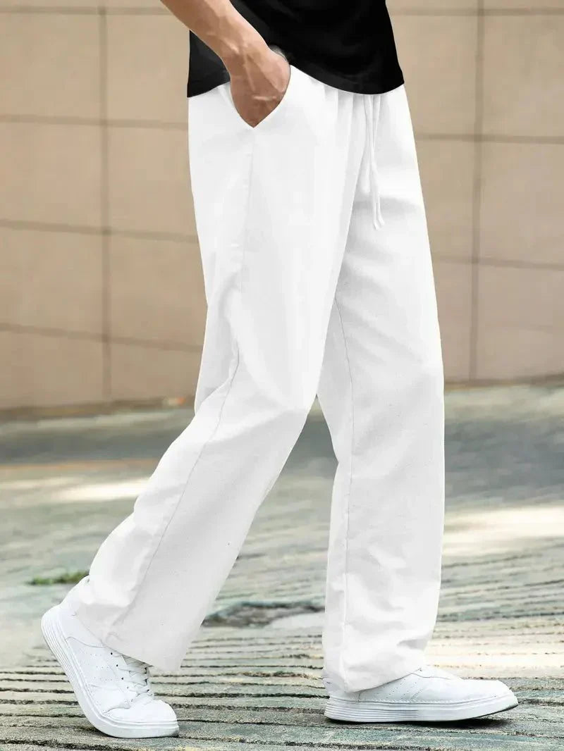 Pantalón de verano casual Valerio de lino