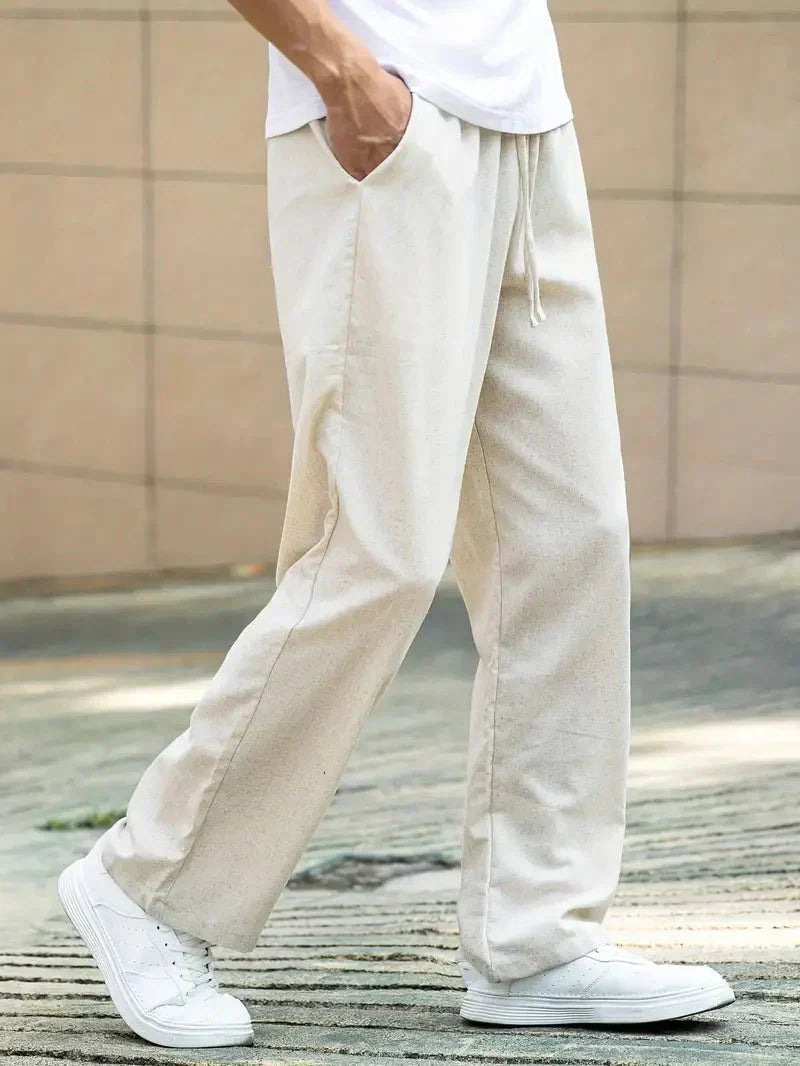 Pantalón de verano casual Valerio de lino